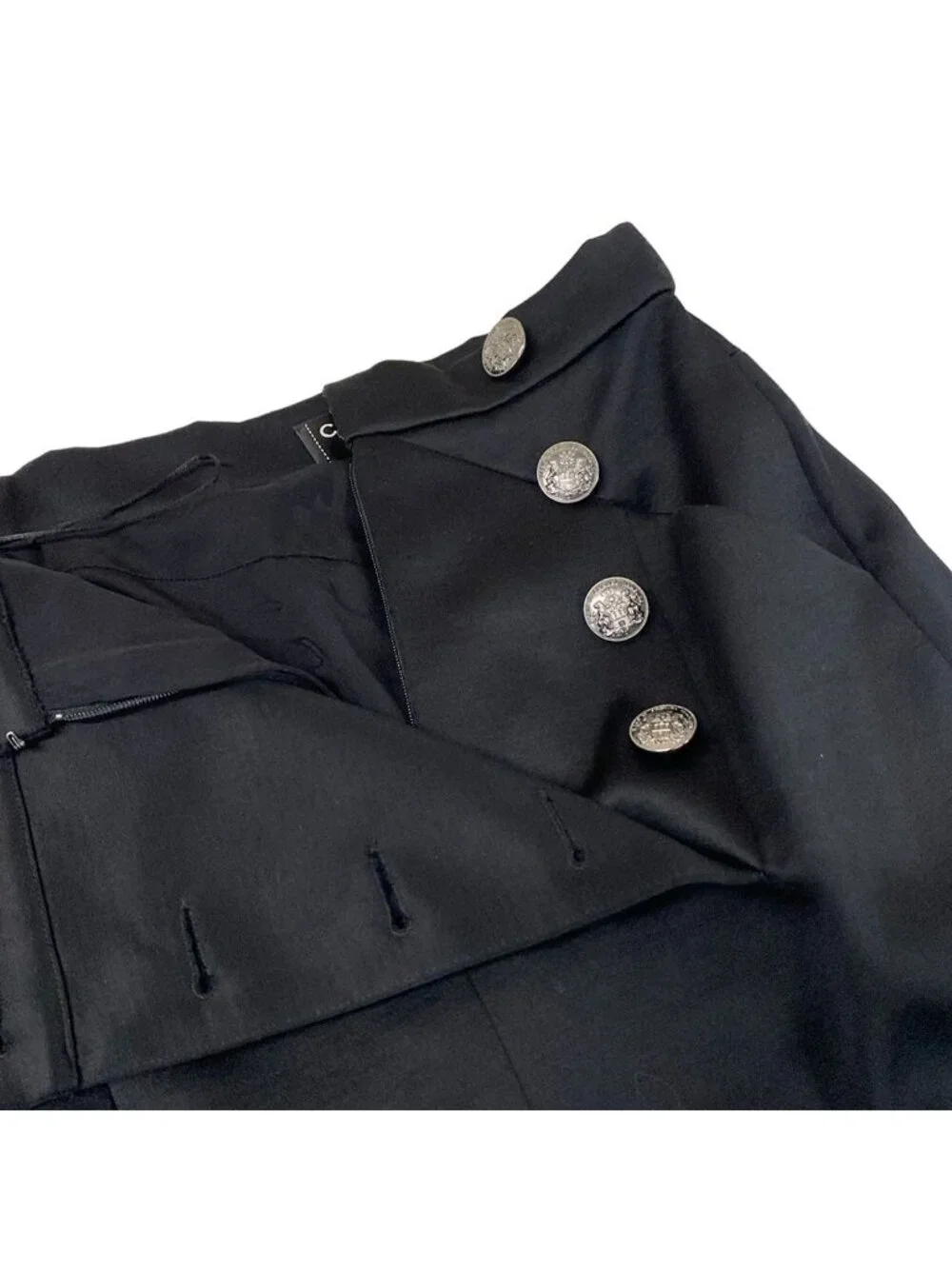 Chanel Long Skirt Black Cotton